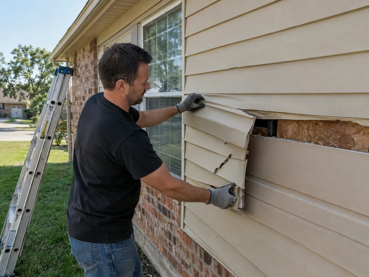 Siding Replacement in San Antonio project by DNA Restoration & Construction